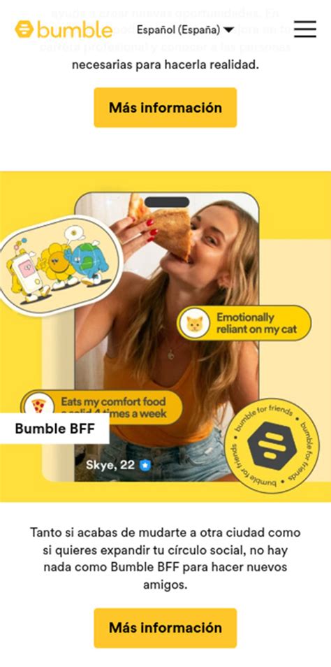 webs para conocer gente|Bumble 